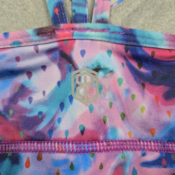 Born Primitive Rhapsody Sports Bra - Long Line Strappy - Purple Rain - SZ Small - Picture 3 of 5